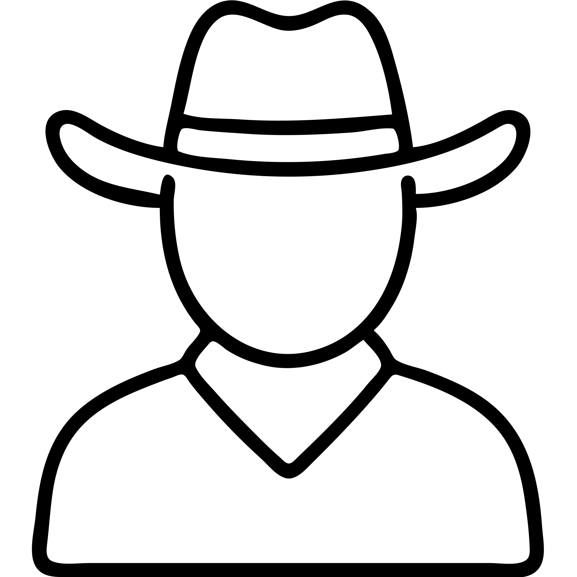 Cowboy wearing a green hat with no star, western style emoji