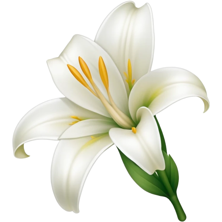 Easter lily flower emoji