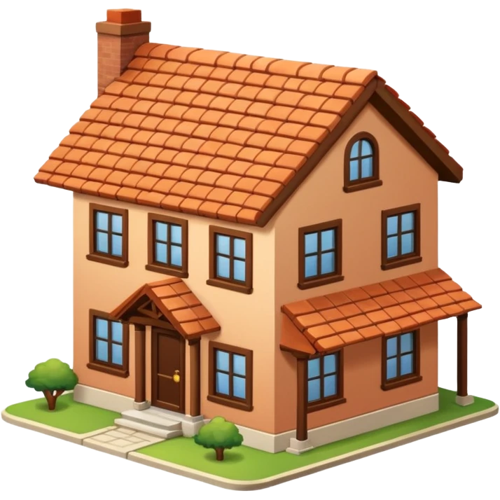 house no trees  not wooden like cartoonish almost emoji