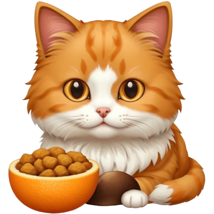 cat eating small dog emoji