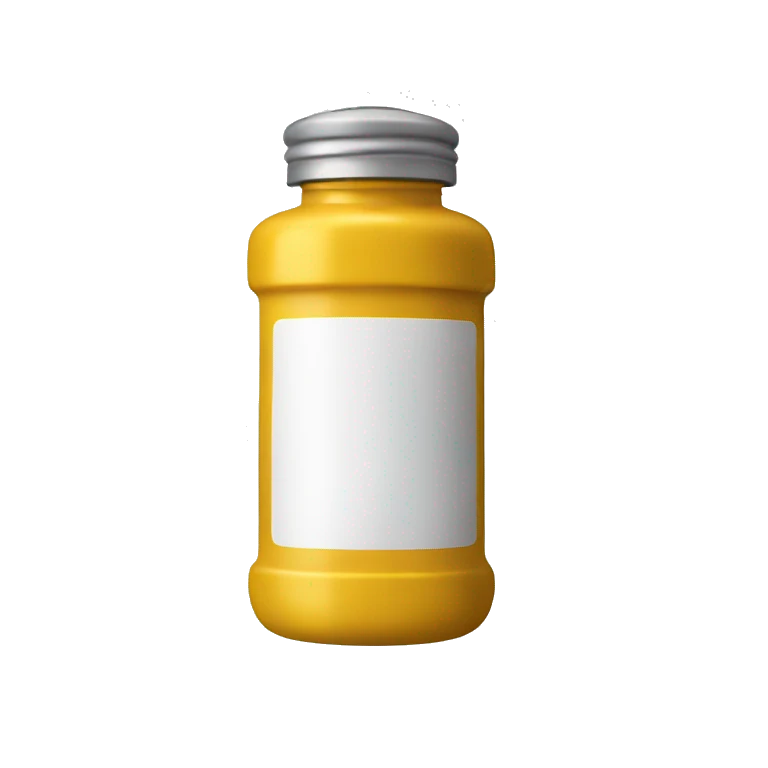 mustard condiment bottle dispenser emoji