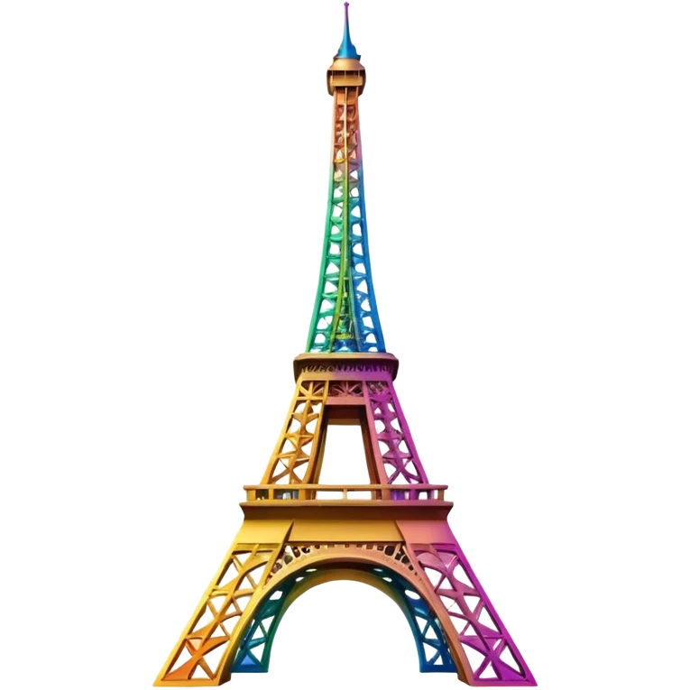 emojis forming the shape of the Eiffel Tower emoji