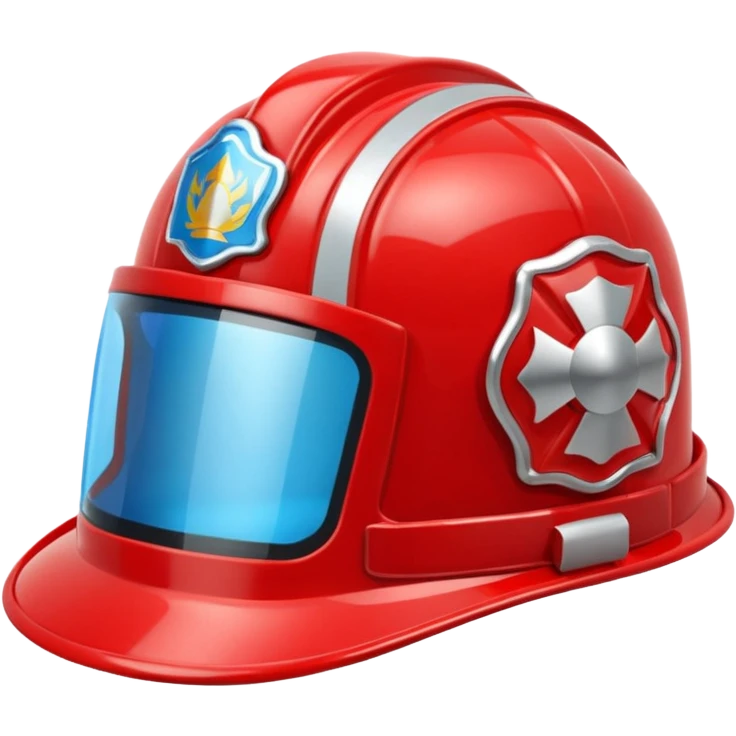 Crée moi un casque de pompier  emoji