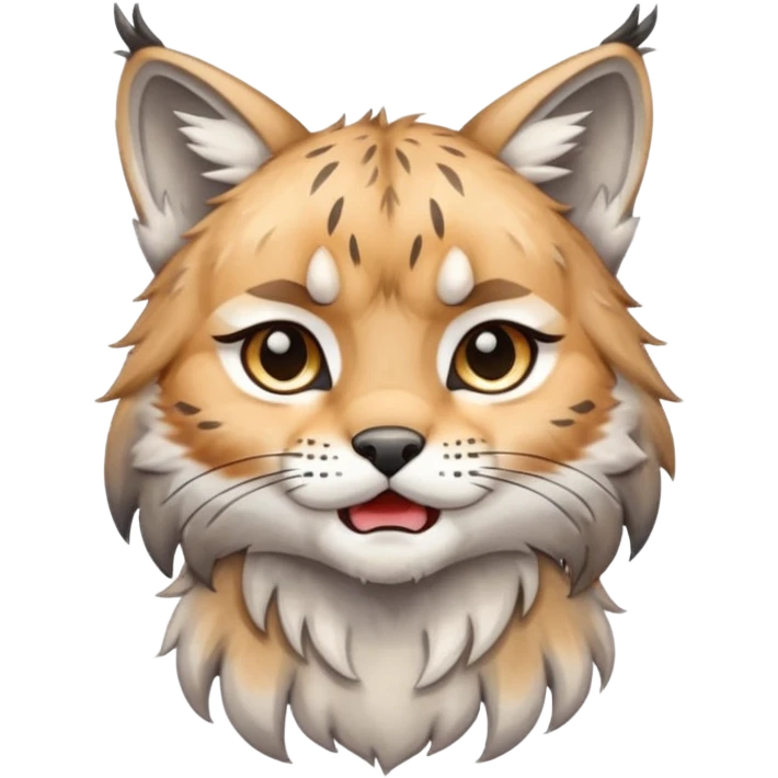 Chibi Sticker lynx tears emoji