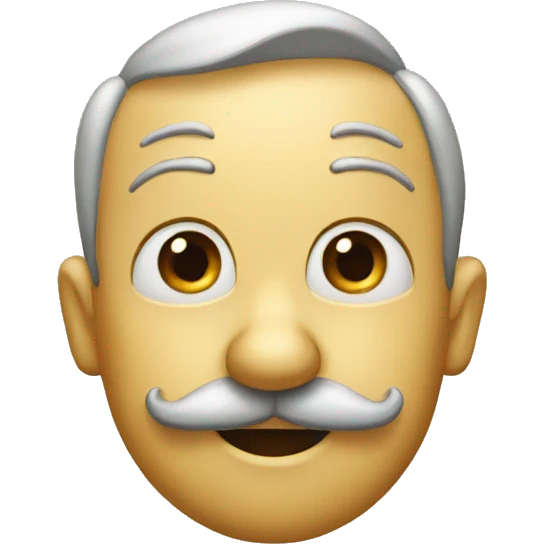 pinocchio with a mustache and long nouse emoji