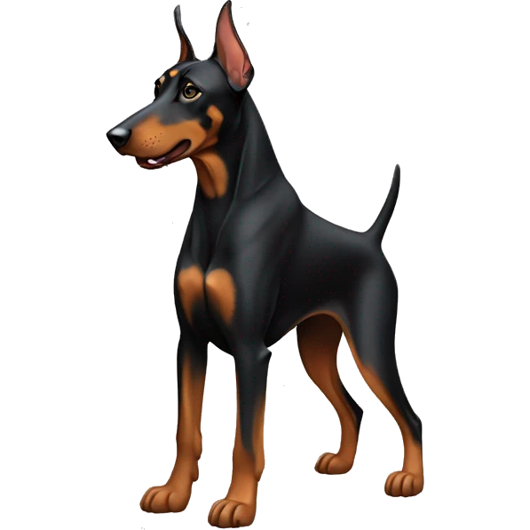 Doberman seating emoji