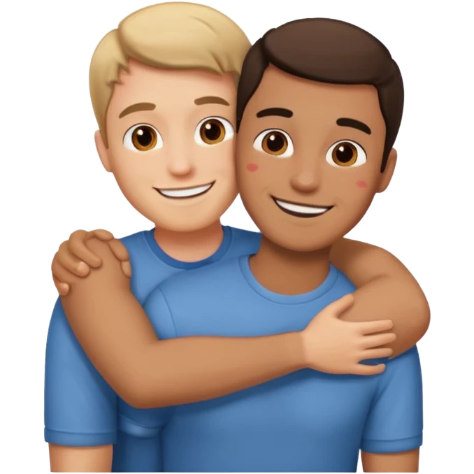 guy giving a hug emoji