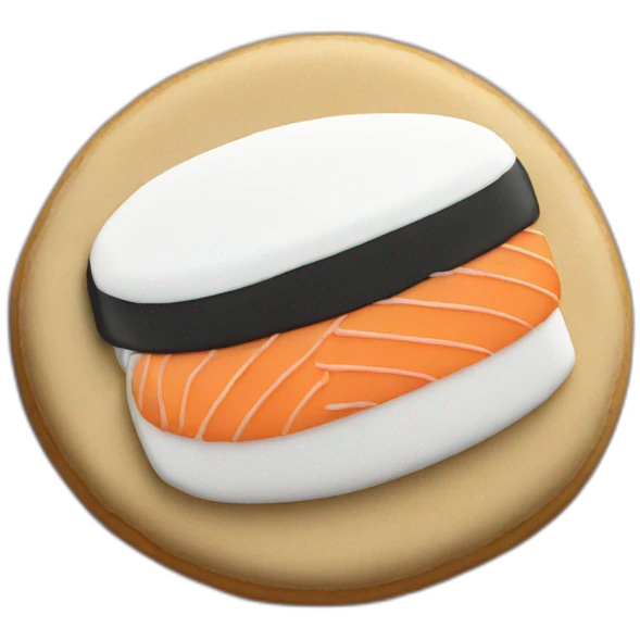 Sushi cookie  emoji