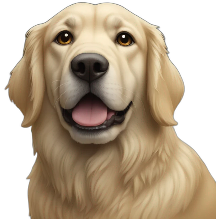 Un chien sur un Lou emoji