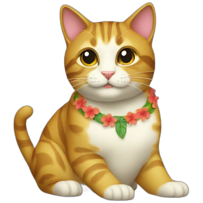 hawaii cat emoji