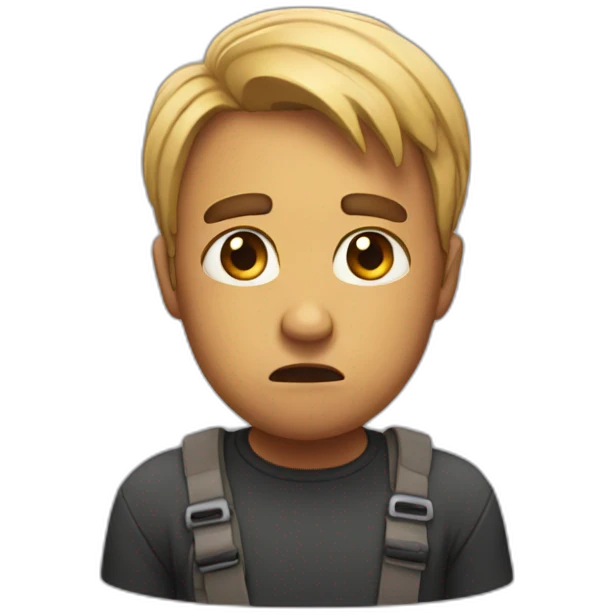 sad, scared, emoji