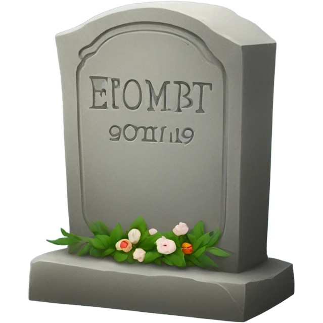 Grave stone  emoji