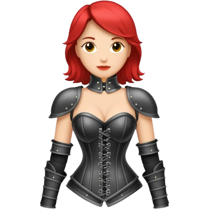 woman with corset armour emoji
