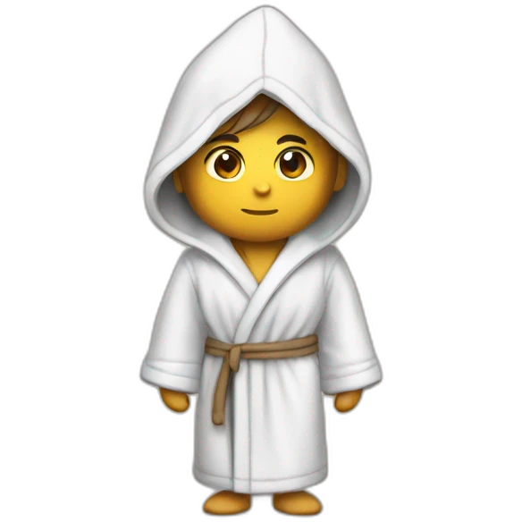 Gamer in bathrobe  emoji