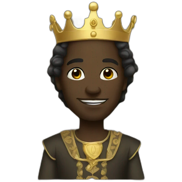 Black skin medevial prince emoji