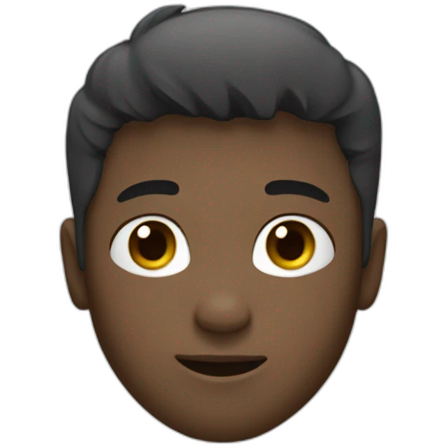 Cute  white boy face  emoji