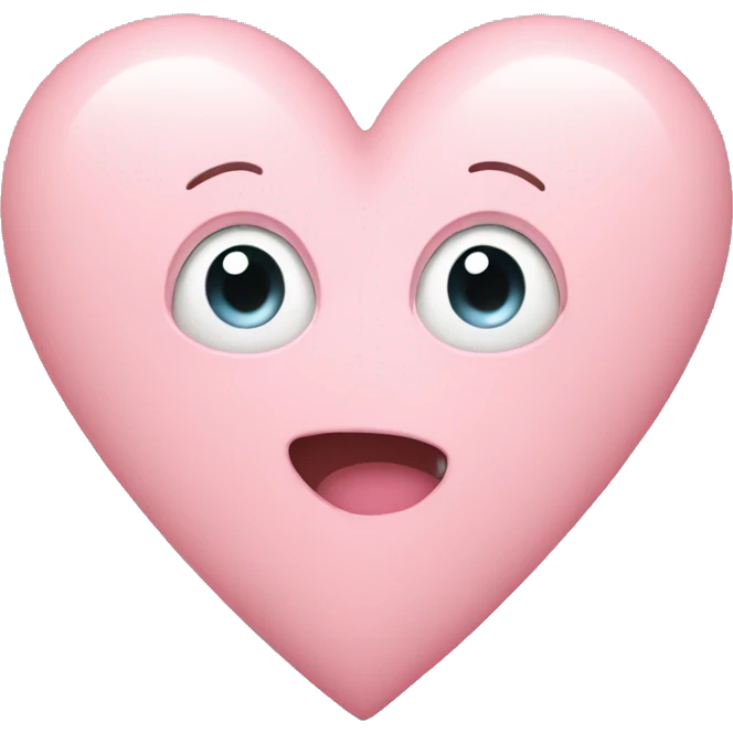 light pink heart emoji