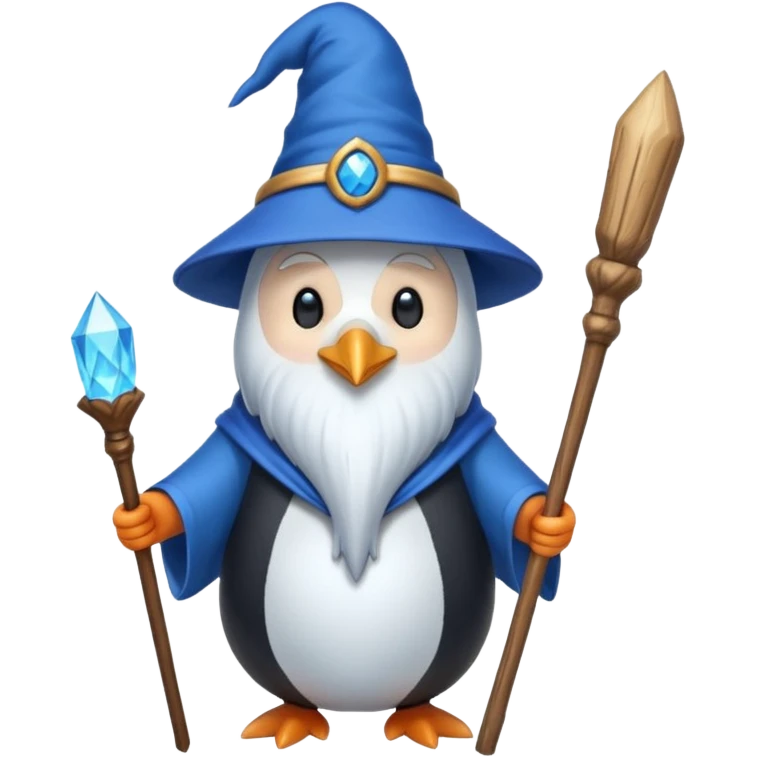 Penguin Wizard emoji