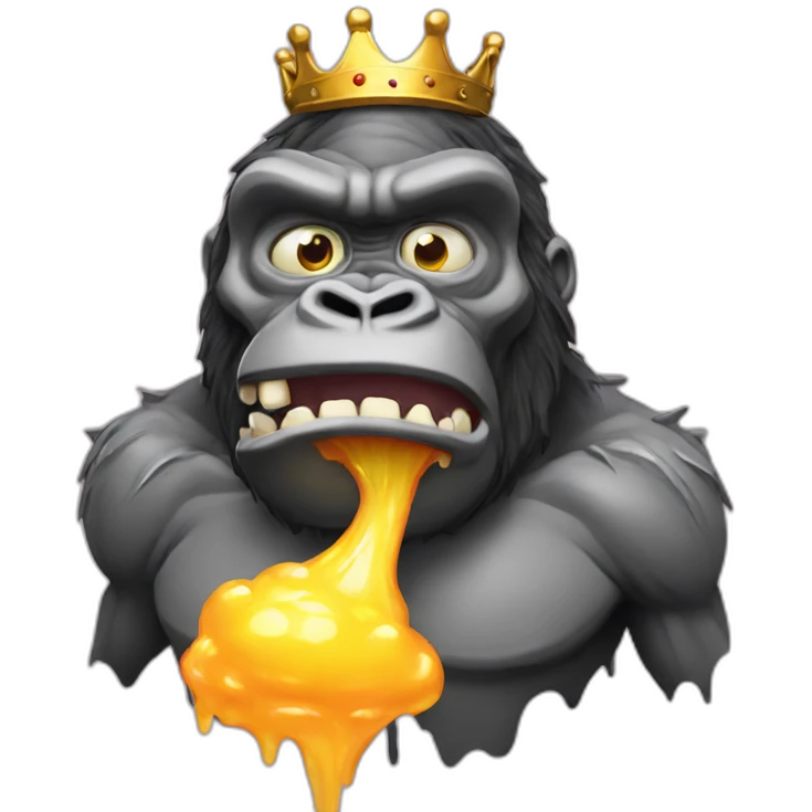 king kong melting emoji