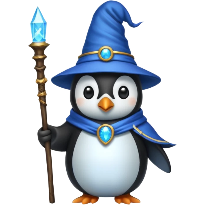 Penguin Wizard emoji