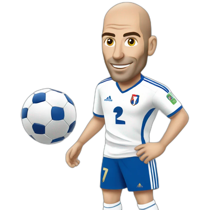 French football Zidane  emoji