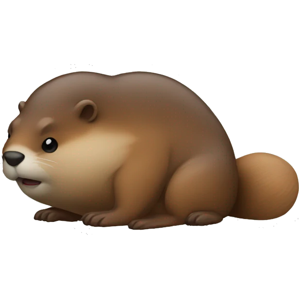 canadian flag with beaver emoji