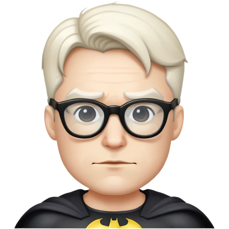 Batman whit glasses emoji