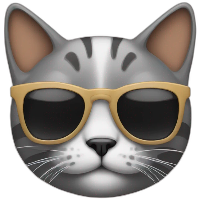 Cat with sunglasses emoji