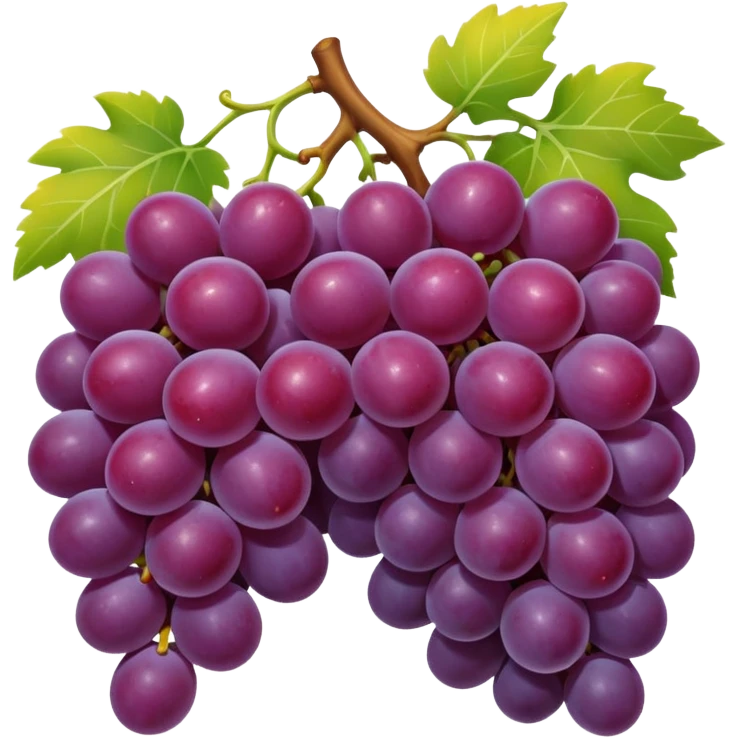 grape and orange emoji