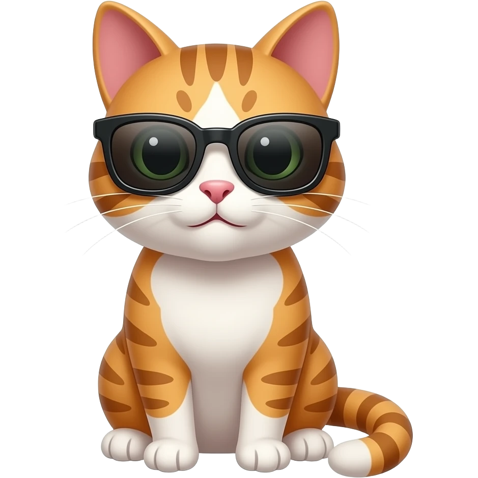 Cat wearing sunglasses emoji