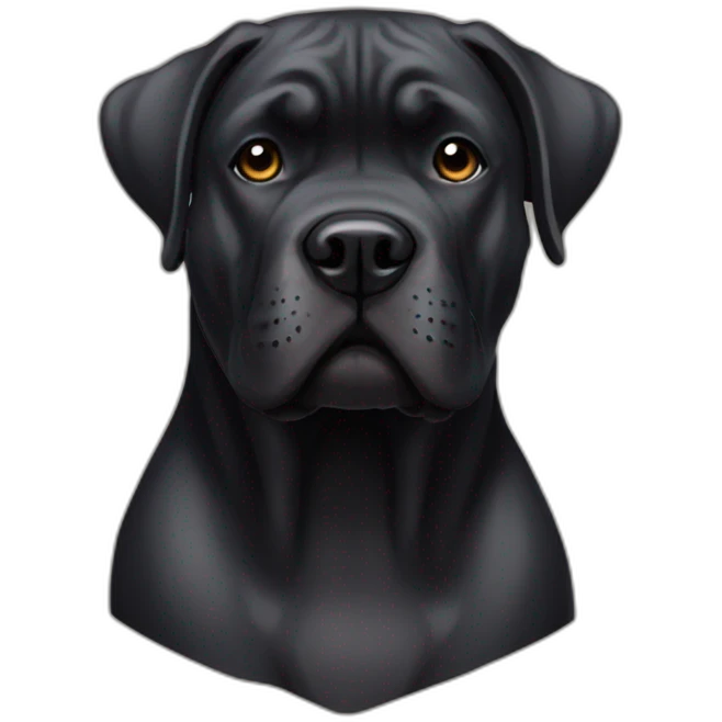Black cane Corso emoji