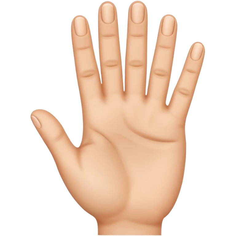 emoji com a mão mostrando 4 dedos emoji
