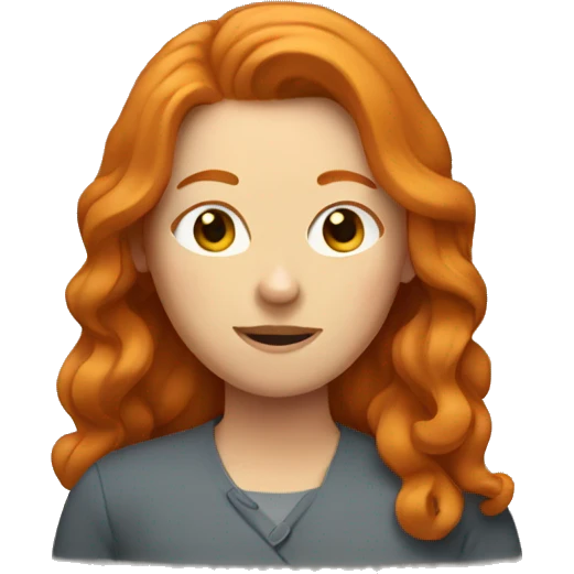 ginger woman emoji