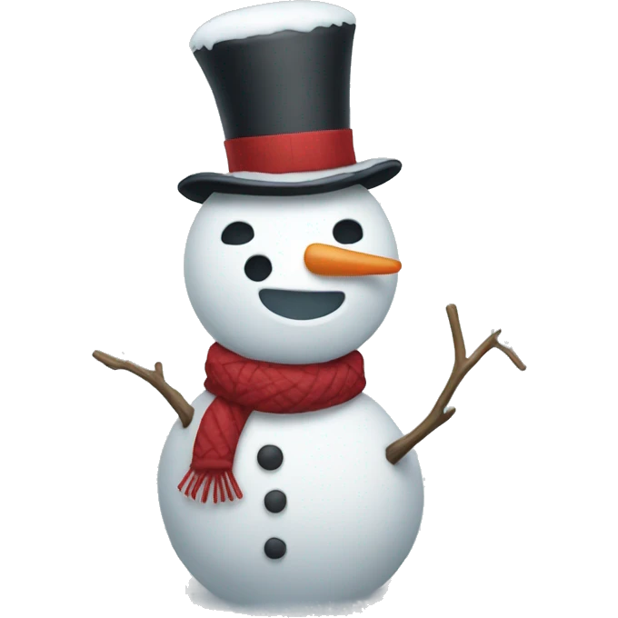 Person doing snowman emoji