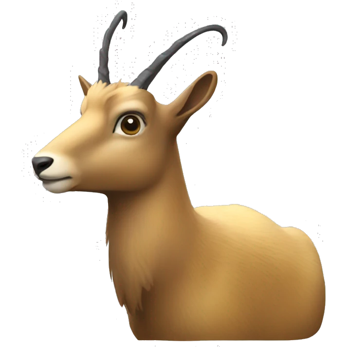 Chamois full body emoji