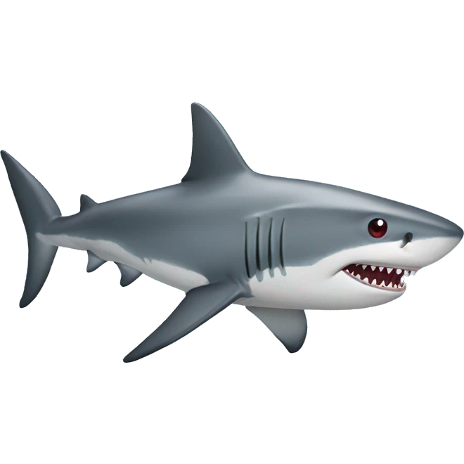 Shark with star eyes emoji