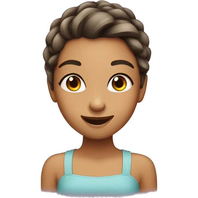 pretty girl winking emoji