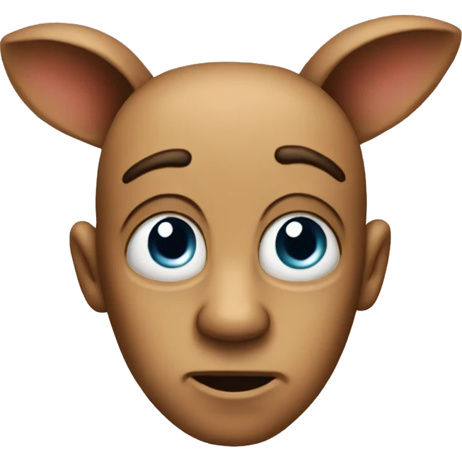 side eye emoji with a big ear listening in emoji
