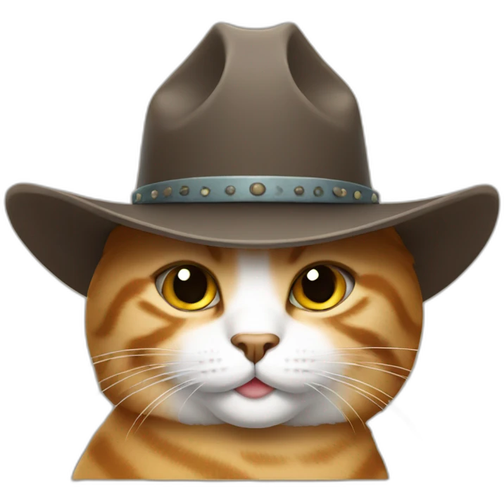cat with cowboy hat emoji