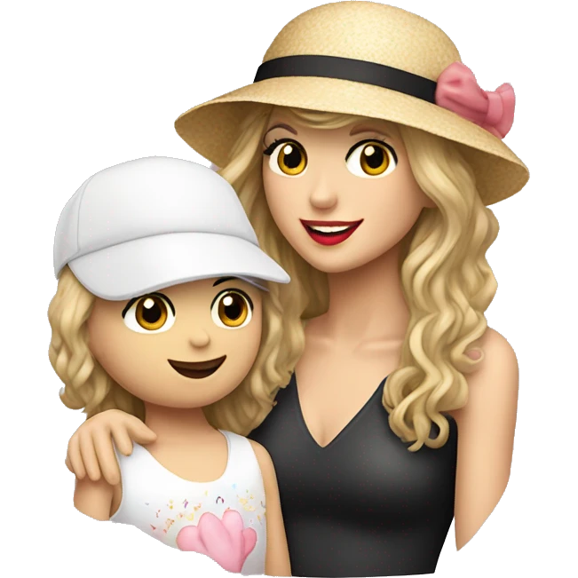 Taylor Swift giving a little girl with cancer the 22 hat at the eras tour emoji