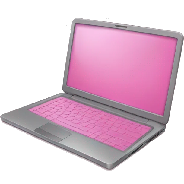 Pink laptop  emoji