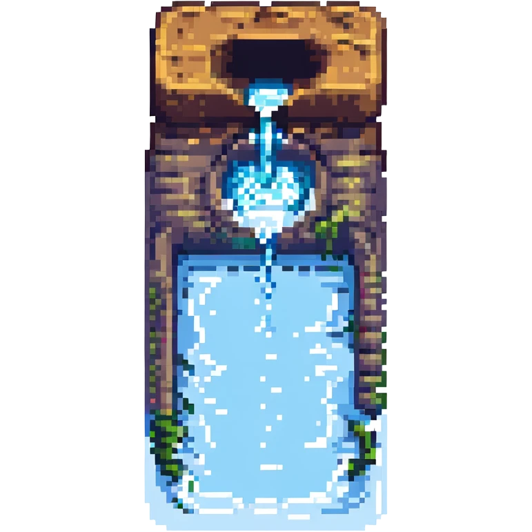 pixel art water drain emoji