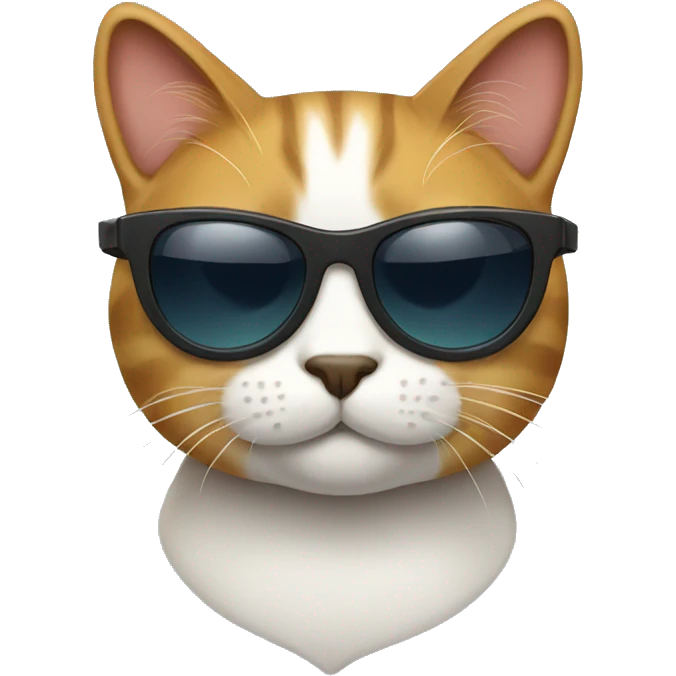 Cat with sunglasses emoji