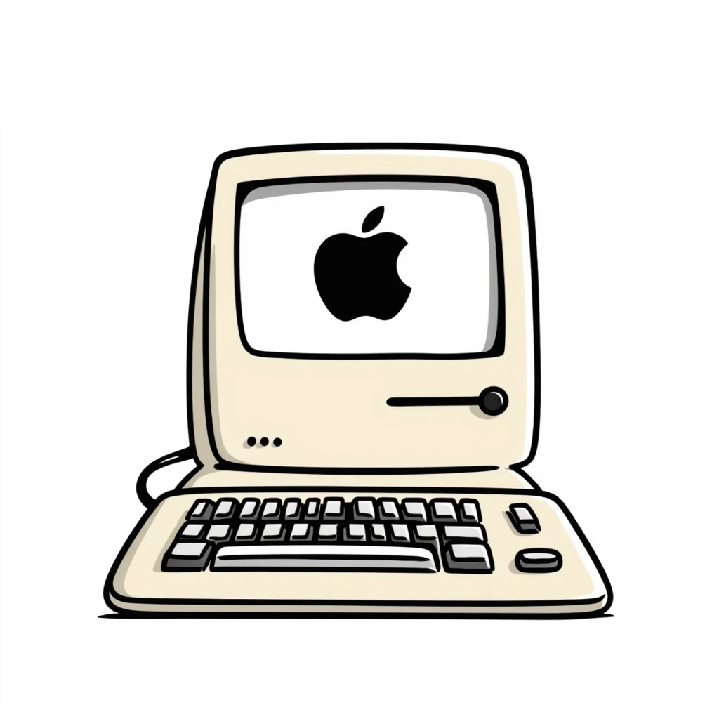 old Macintosh computer emoji