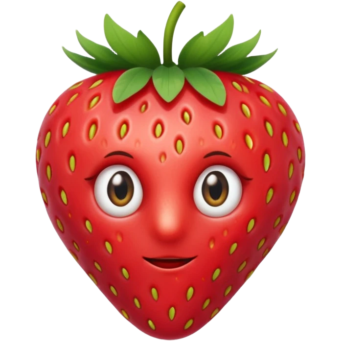 Strawbary elephant red real eye emoji