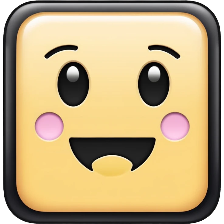 a square and good written in it also fill the background with pastel blue color emoji