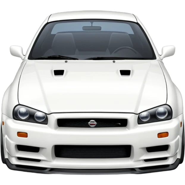 NISSAN SKILINE R34 White emoji