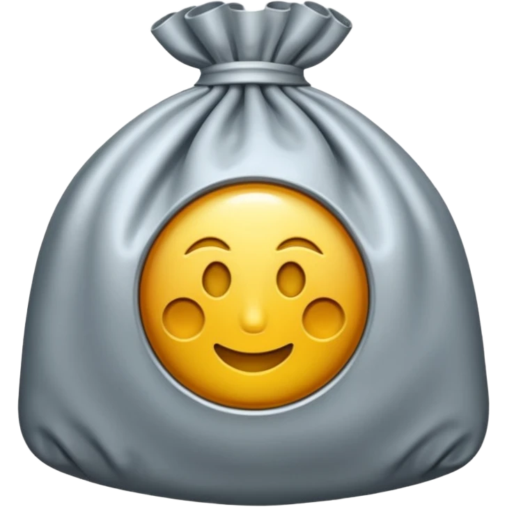 Un émoji de sac d'argent chic entrain de dormir emoji