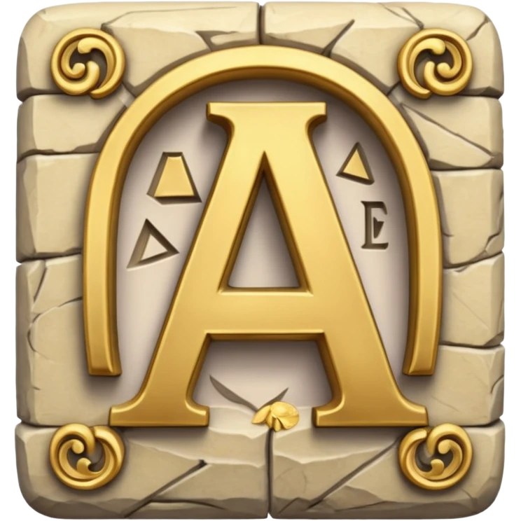 English letter and hieroglyph emoji