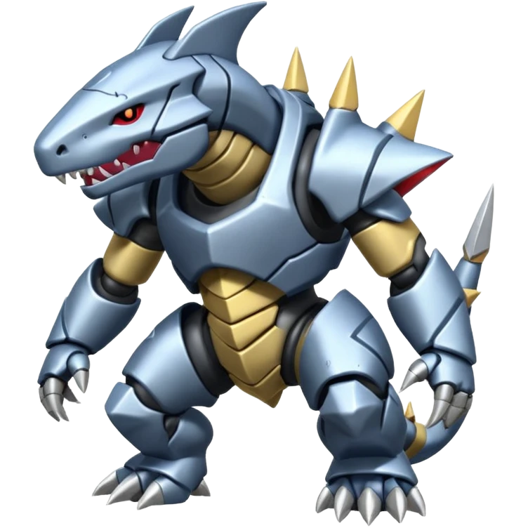 Steelix-Lairon-Onix-Aggron-Genesect-fusion emoji